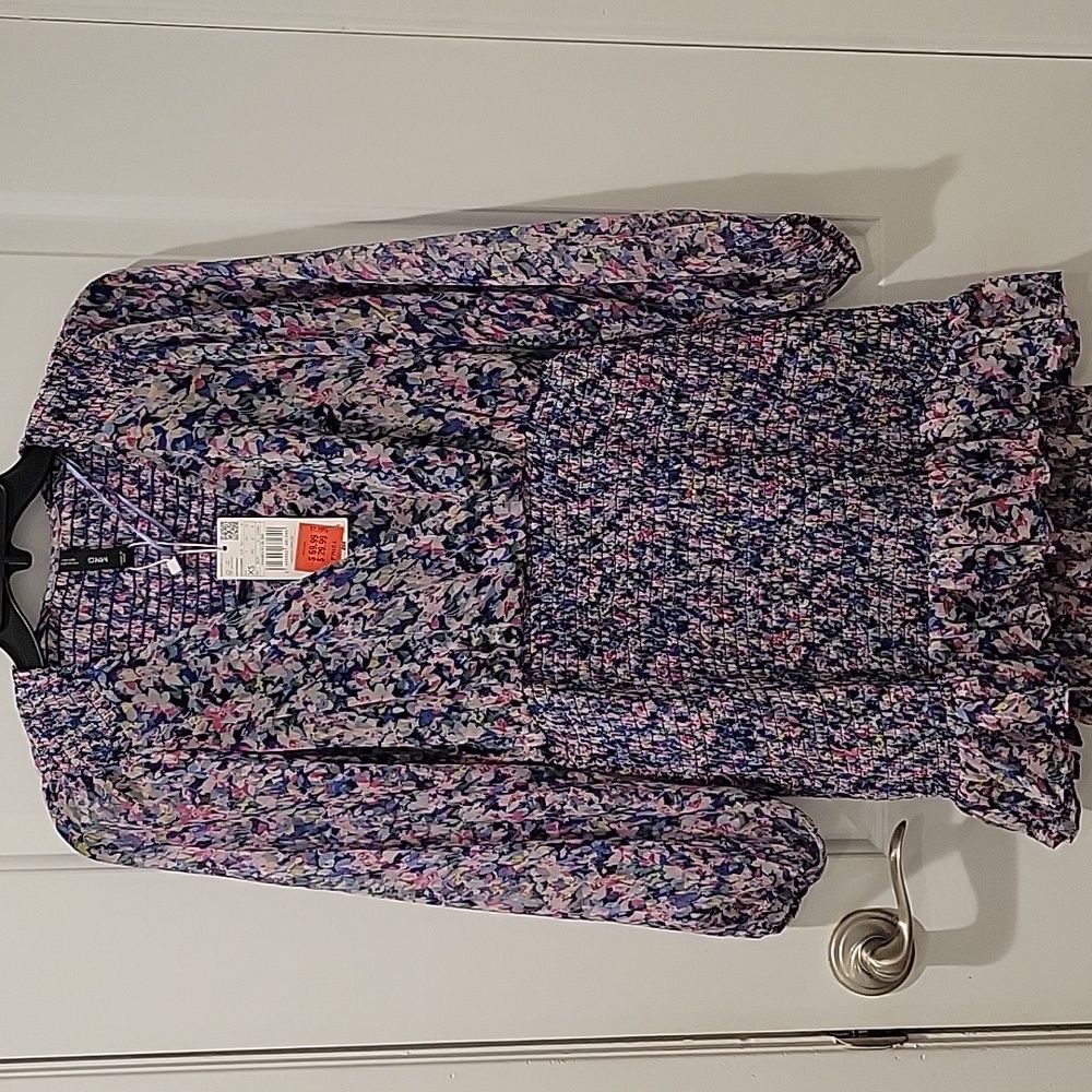 Mango Floral Ruched Mini Dress - Picture 4 of 10